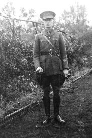 Robert S Glover in the Bank of Scotland garden, Gatehouse